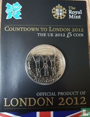 Verenigd Koninkrijk 5 pounds 2012 (folder) "Countdown to London 2012" - Afbeelding 1