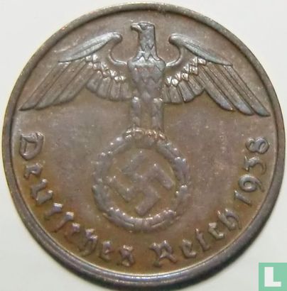 German Empire 2 reichspfennig 1938 (B) - Image 1