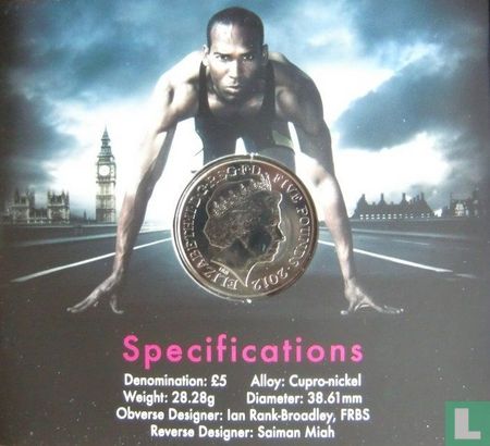 Vereinigtes Königreich 5 Pound 2012 (Folder) "Summer Olympics in London" - Bild 2