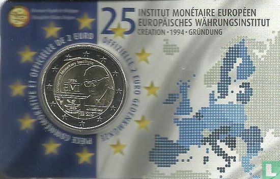 Belgique 2 euro 2019 (coincard - FRA) "25th anniversary of the European Monetary Institute" - Image 1