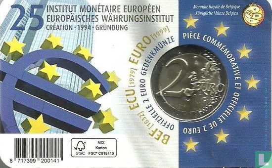 Belgique 2 euro 2019 (coincard - NLD) "25th anniversary of the European Monetary Institute" - Image 2