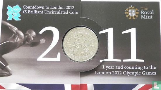 Verenigd Koninkrijk 5 pounds 2011 (folder) "Countdown to London 2012" - Afbeelding 1