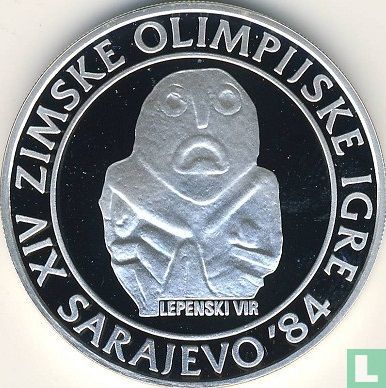 Yugoslavia 250 dinara 1983 (PROOF) "1984 Winter Olympics - Lepenski Vir" - Image 2