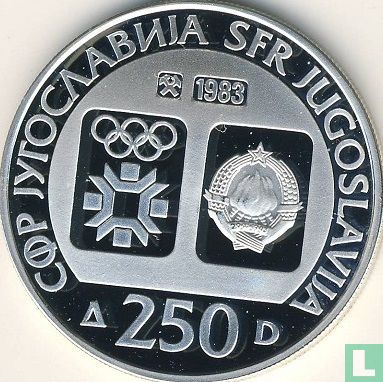 Joegoslavië 250 dinara 1983 (PROOF) "1984 Winter Olympics - Radimlja" - Afbeelding 1