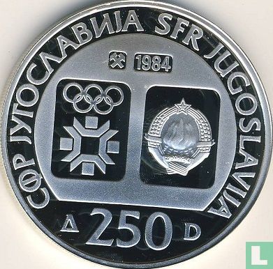 Joegoslavië 250 dinara 1984 (PROOF) "1984 Winter Olympics - Jajce" - Afbeelding 1