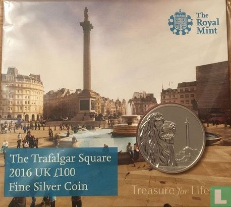 Vereinigtes Königreich 100 Pound 2016 (Folder) "Trafalgar Square" - Bild 1
