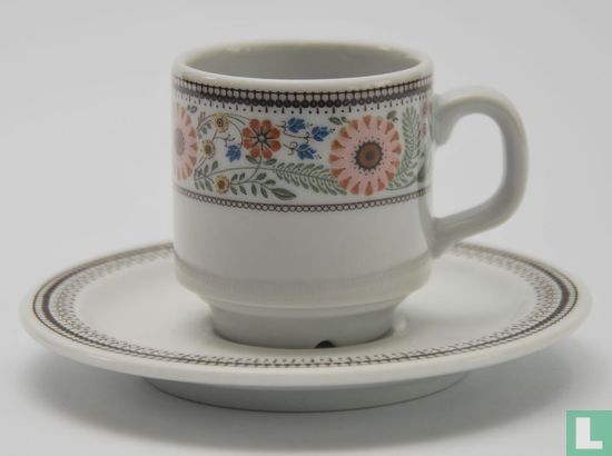 Coffee cup and saucer - Sonja 305 - Decor Printemps - Mosa - Image 1