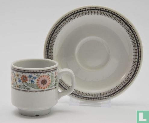 Coffee cup and saucer - Sonja 305 - Decor Printemps - Mosa - Image 3