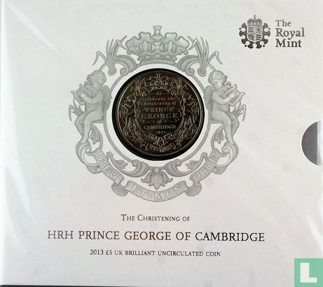 Verenigd Koninkrijk 5 pounds 2013 (folder) "Christening of Prince George of Cambridge" - Afbeelding 1