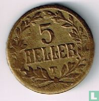 Afrique orientale allemande 5 heller 1916 (couronne à base ovale) - Image 2