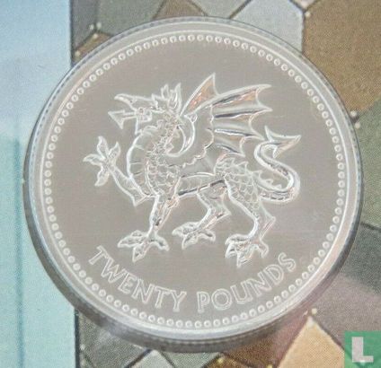 Vereinigtes Königreich 20 Pound 2017 (Folder) "The Welsh Dragon" - Bild 3