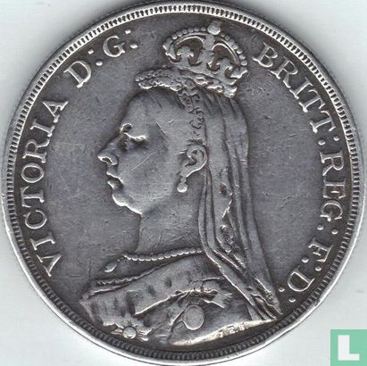 Verenigd Koninkrijk 1 crown 1887 - Afbeelding 2