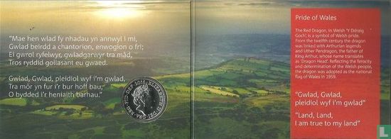 Verenigd koninkrijk 20 pounds 2016 (folder) "Pride of Wales - Welsh Dragon" - Afbeelding 3