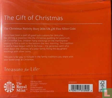 United Kingdom 20 pounds 2016 (folder) "The Gift of Christmas" - Image 2