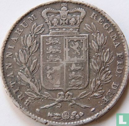 Verenigd Koninkrijk 1 crown 1844 - Afbeelding 2