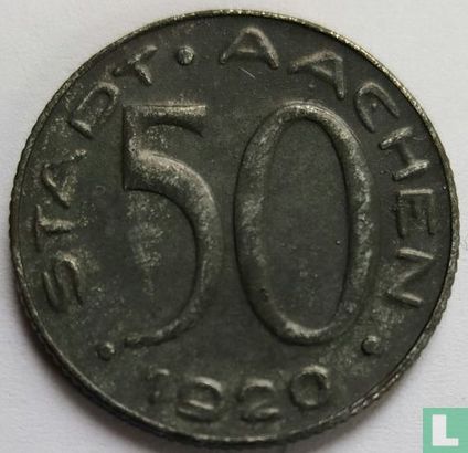 Aachen 50 pfennig 1920 "Alfred Rhetel" - Image 1