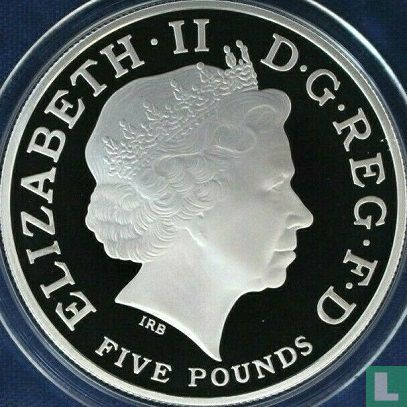 United Kingdom 5 pounds 2013 (PROOF) "Christening of Prince George of Cambridge" - Image 2
