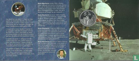 Schweiz 20 Franc 2019 (Folder) "50th anniversary of the moon landing" - Bild 3