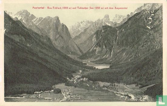 Pustertal - Neu-Toblach (1209 m) und Toblacher See (1259 m) mit dem Ampezzotal - Bild 1