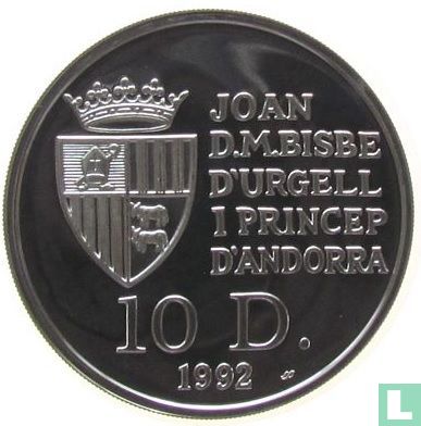 Andorra 10 diners 1992 (PROOF) "Chamois" - Afbeelding 1