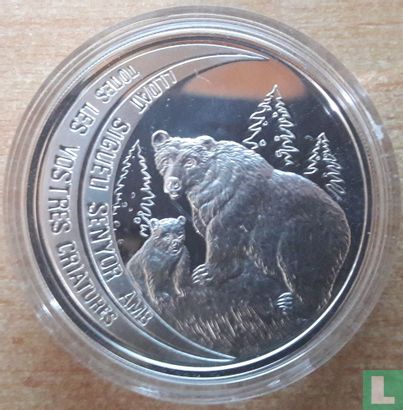 Andorra 10 diners 1992 (PROOF) "Brown bear" - Afbeelding 2