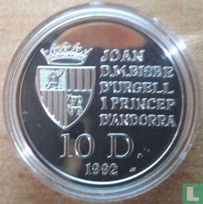 Andorra 10 diners 1992 (PROOF) "Brown bear" - Afbeelding 1
