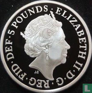 Vereinigtes Königreich 5 Pound 2017 (PP - Silber) "65th anniversary of accession of Queen Elizabeth II" - Bild 2