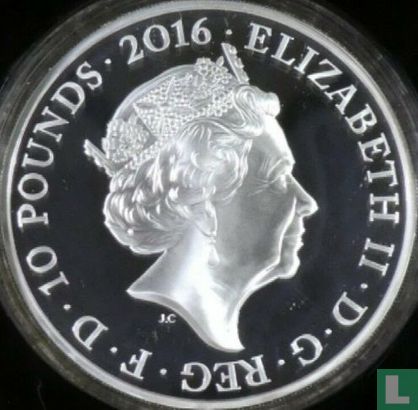 Royaume-Uni 10 pounds 2016 (BE - argent) "90th birthday of Queen Elizabeth II" - Image 1