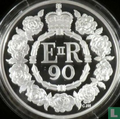 Verenigd Koninkrijk 10 pounds 2016 (PROOF - zilver) "90th birthday of Queen Elizabeth II" - Afbeelding 2