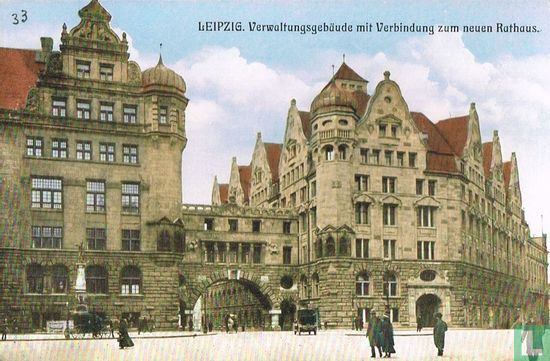 Leipzig. Verwaltungsgebäude mit verbindung zul neuen rathaus - Bild 1