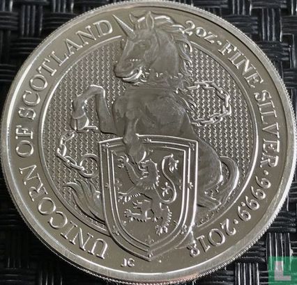 United Kingdom 5 pounds 2018 "Unicorn of Scotland" - Image 1