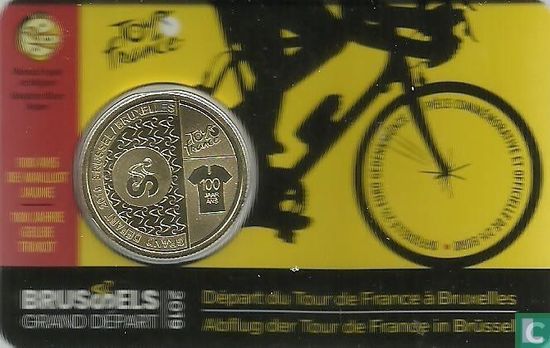 Belgium 2½ euro 2019 (coincard - FRA) "Start of Tour de France in Brussels" - Image 1