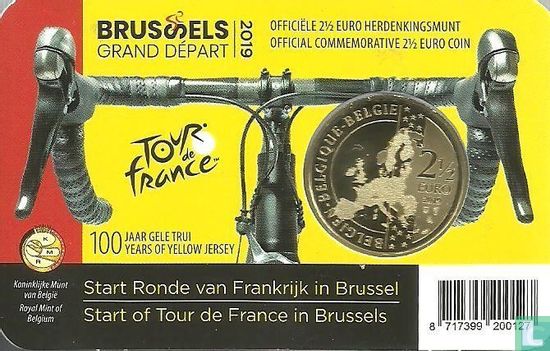 Belgium 2½ euro 2019 (coincard - FRA) "Start of Tour de France in Brussels" - Image 2