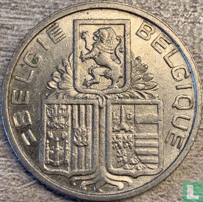 Belgium 5 francs 1939 (NLD/FRA - edge without inscription) - Image 2