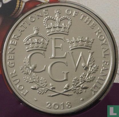 Vereinigtes Königreich 5 Pound 2018 (Folder) "Four generations of Royalty" - Bild 3