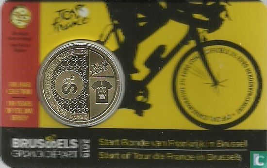 Belgium 2½ euro 2019 (coincard - NLD) "Start of Tour de France in Brussels" - Image 1