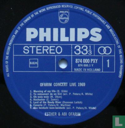 Ofarim Concert Live 1969 - Afbeelding 3