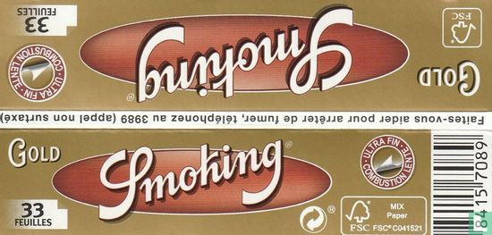 Smoking King Size Gold - Afbeelding 2