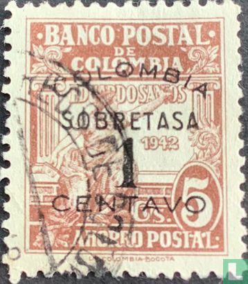 Banco Postal met opdruk 