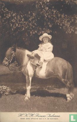 H.K.H. Prinses Juliana op haar paard - Bild 1