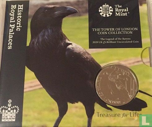 United Kingdom 5 pounds 2019 (folder) "Legend of the ravens" - Image 1