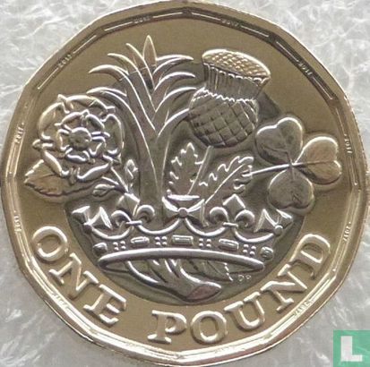 Verenigd Koninkrijk 1 pound 2017 - Afbeelding 2