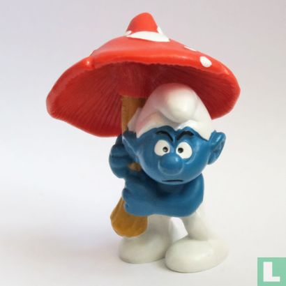 Smurf with mushroom (red)   - Image 1