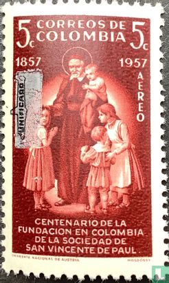 St. Vincent de Paul, with overprint Unificado