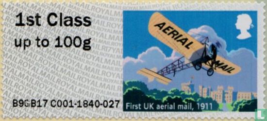 First airmail flight in UK