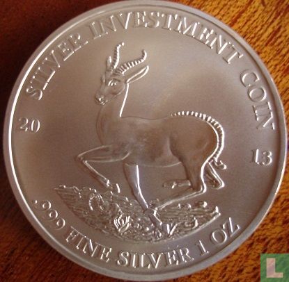 Gabon 1000 francs 2013 (kleurloos) "Springbok" - Afbeelding 1