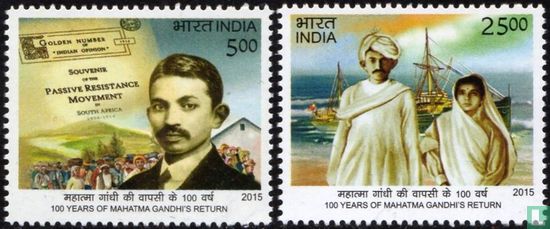 Mahatma Gandhi's return to India