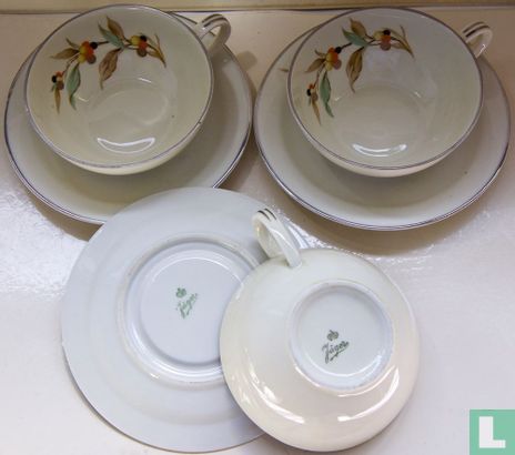 Cup and saucer (6x) - Image 3