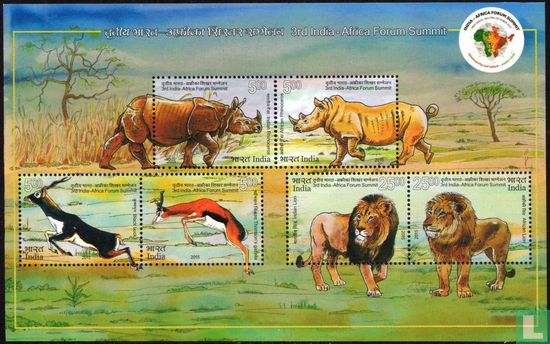 Animals from India and Africa