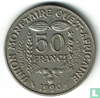 États d'Afrique de l'Ouest  50 francs 1990 "FAO" - Image 1